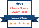 Logo Recognizing Spada Law Group LLC's affiliation with AVVO Client's Choice 2020